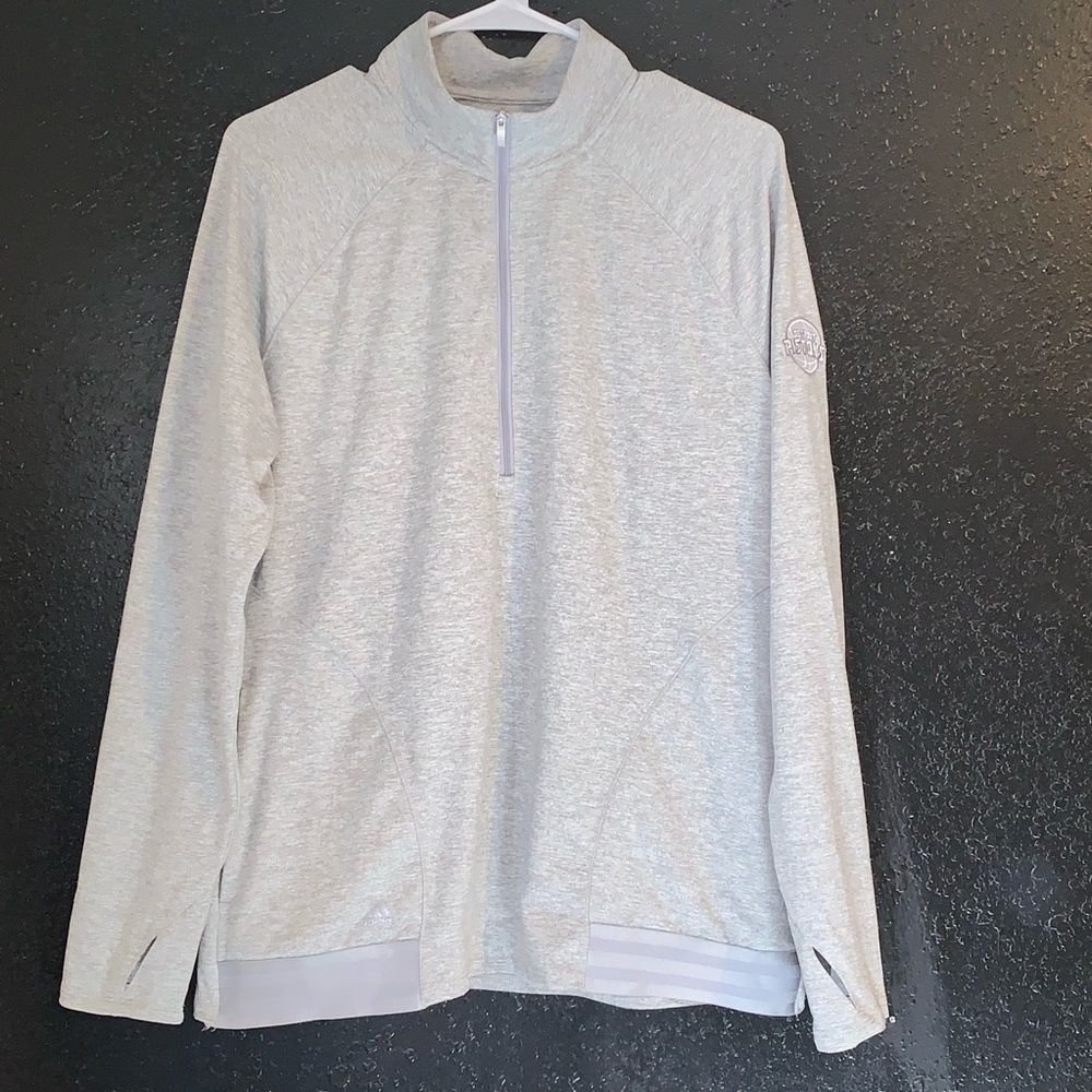 Grey Adidas Detroit Pistons Pullover